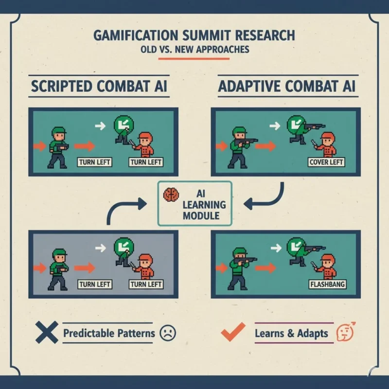 Adaptive Combat AI vs. Scripted AI
