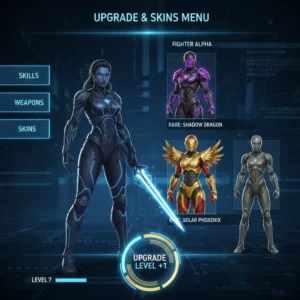 Upgrade & Skins Menu