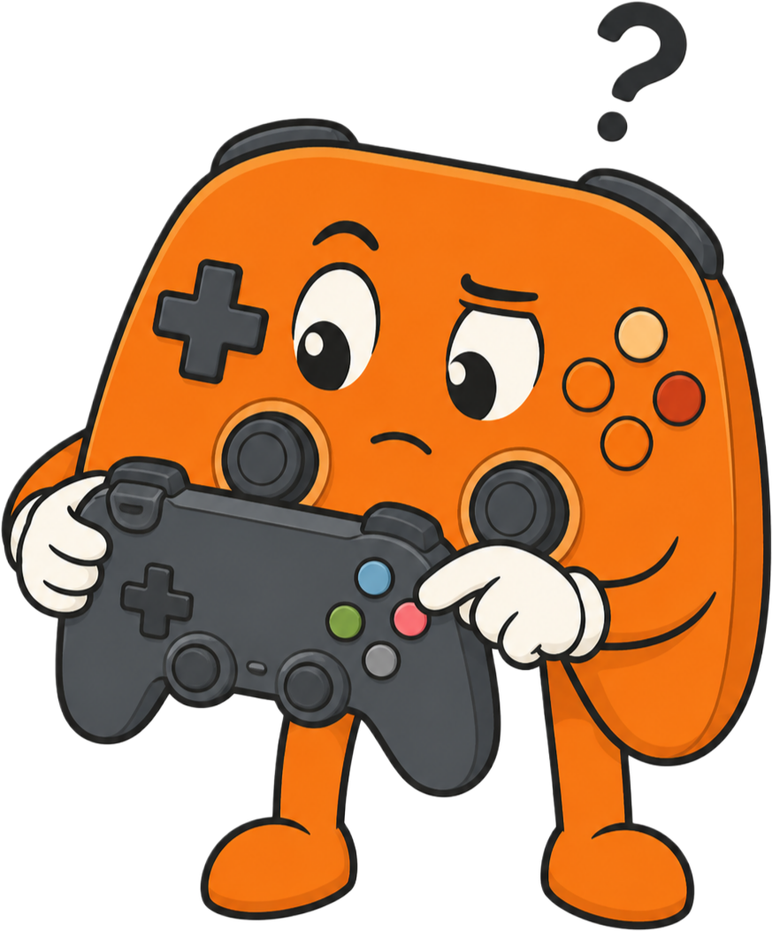 GamepadTester mascot — button health diagnostics